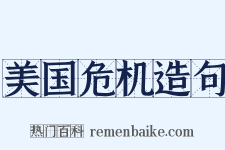 美国危机造句是什么意思的图片